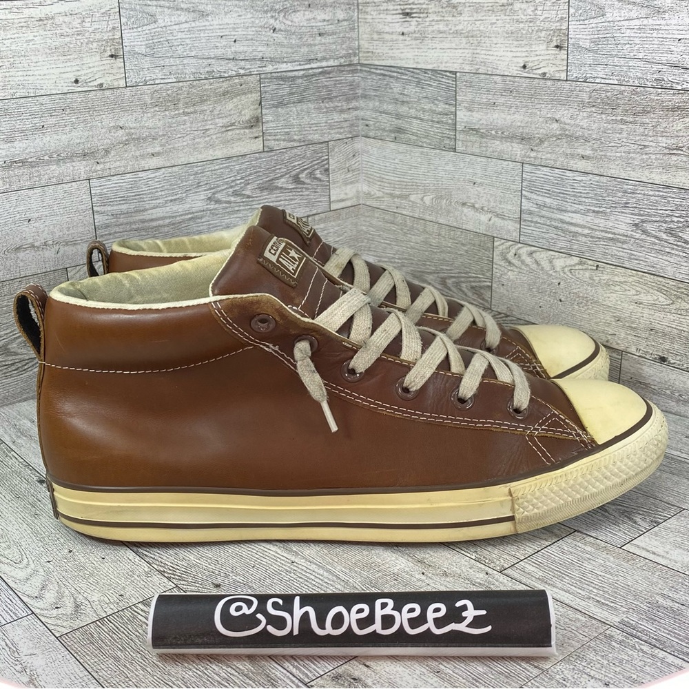 Converse All Star Chuck Taylor Classic, Brown Leather, Men's US 11
